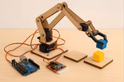 Precision pick-and-place robotic manipulator test bench